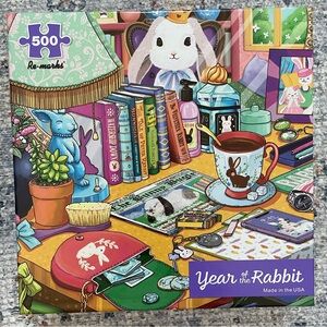 Re-marks Year of the Rabbit 500 Piece Jigsaw Puzzle
